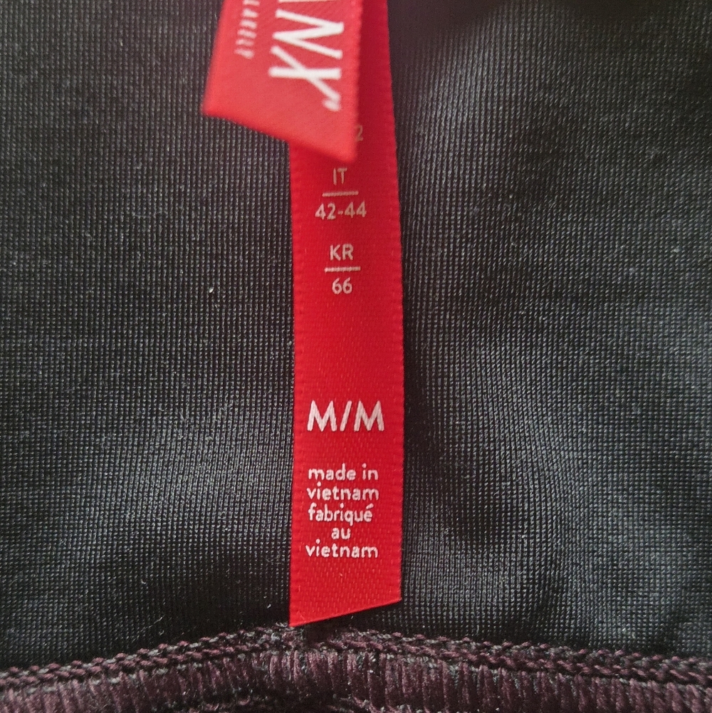 Spanx Maroon Shiny Leggings Size M - Picture 4 of 7